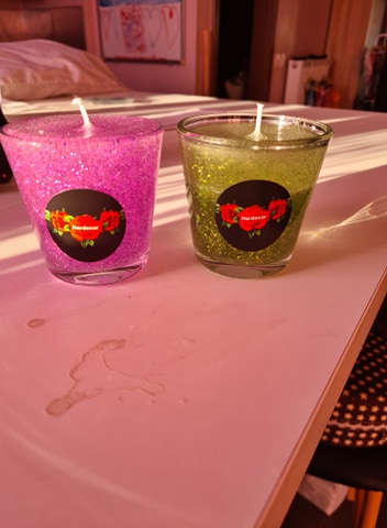 Bougies rond Bougies récipient rond